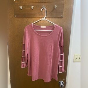 Pink Long Sleeve Top